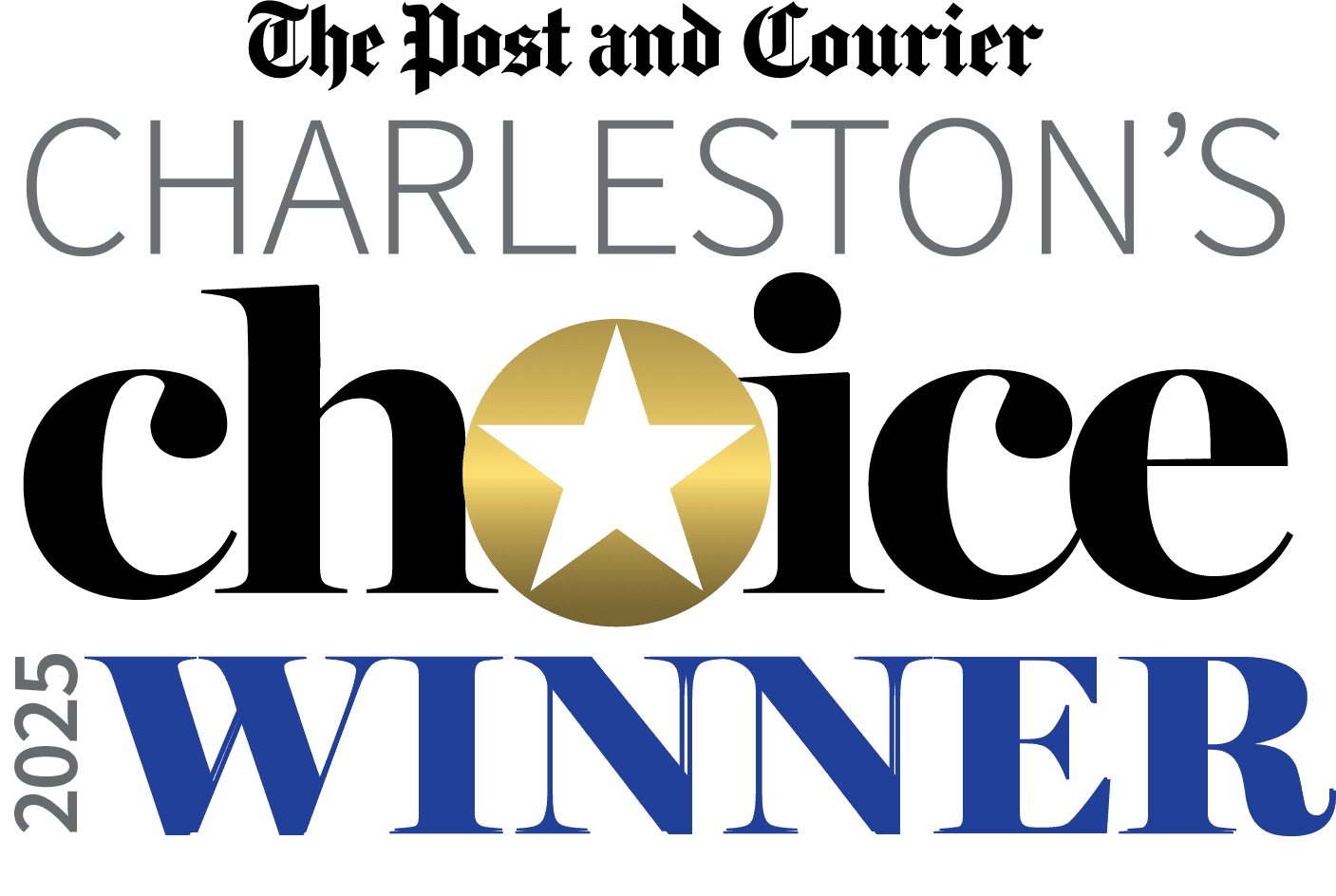 Charleston's Choice 2025 winner badge